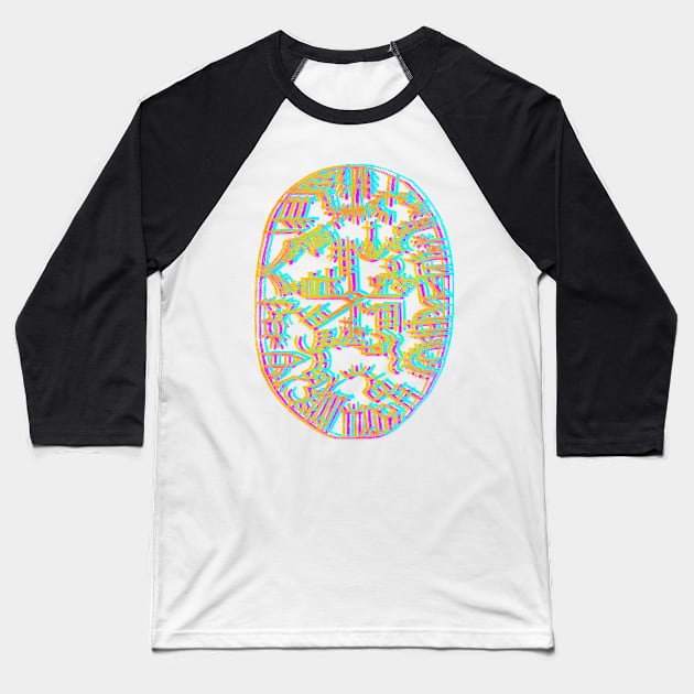 Sami Shamanic drum Baseball T-Shirt by indusdreaming